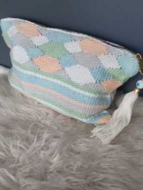 Spacious Pastel Colors Cosmetic Bag